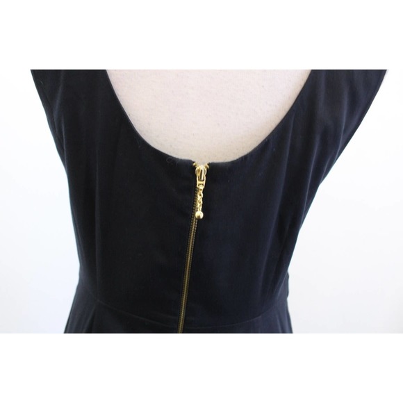 Kate Spade Jillian Black Bow Waist A Line Flared Dress Size 4 Cocktail Party - Picture 8 of 8